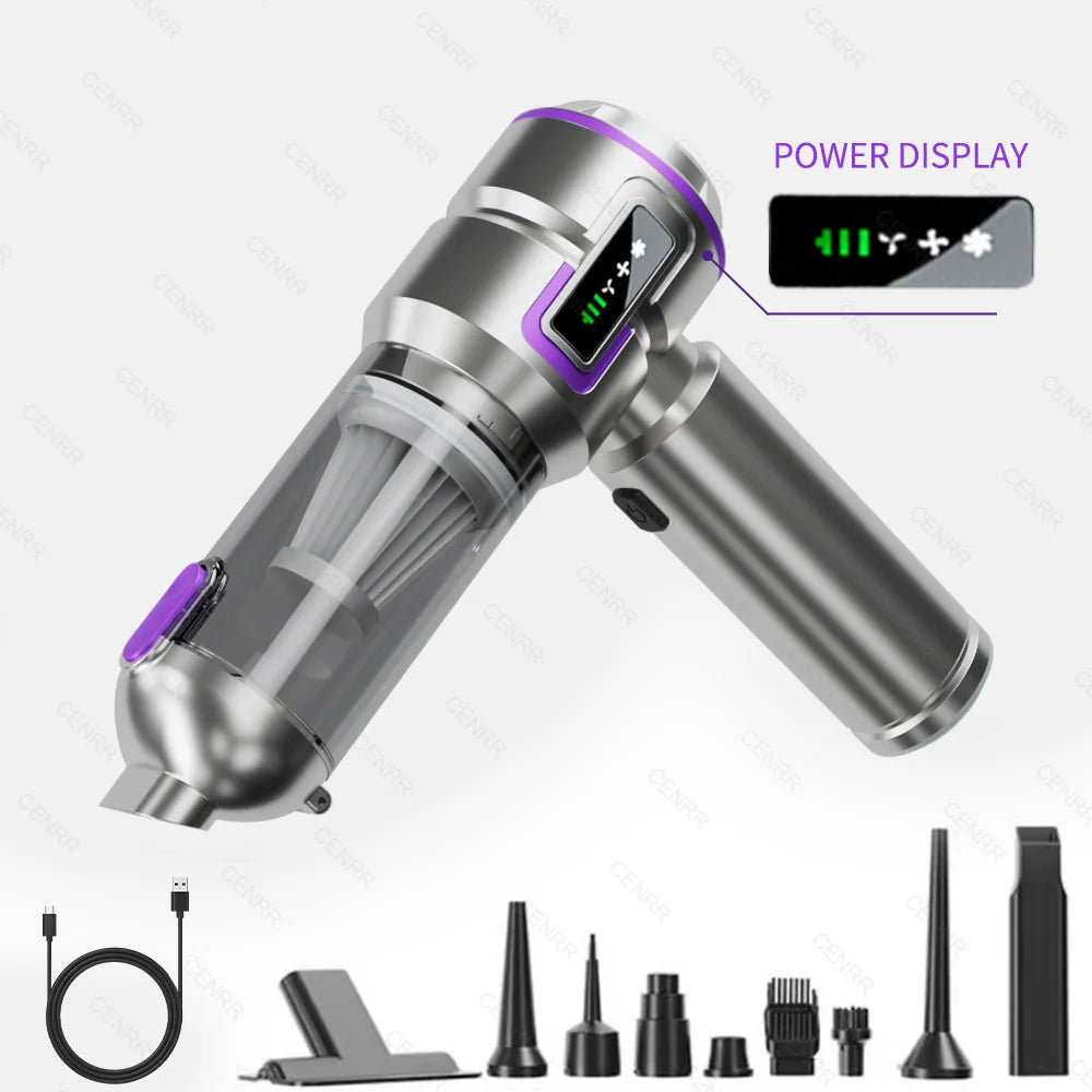 Mini Vacuum Cleaner Aspiradora Inalámbrica Potente para Coche y Hogar.